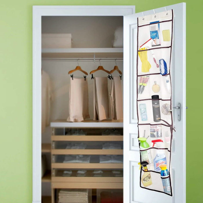 Halter Over the Door 42 Pocket Organizer Multi-Purpose Teenage Storage Solution by DailySale