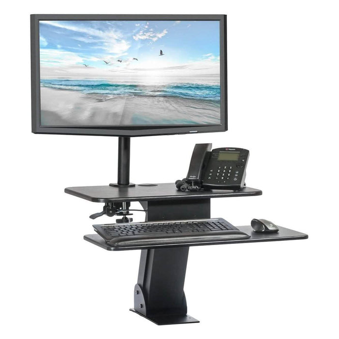 Halter SSW004-MDM001 Height Adjustable Desktop Stand Single Monitor Arm Mount by DailySale