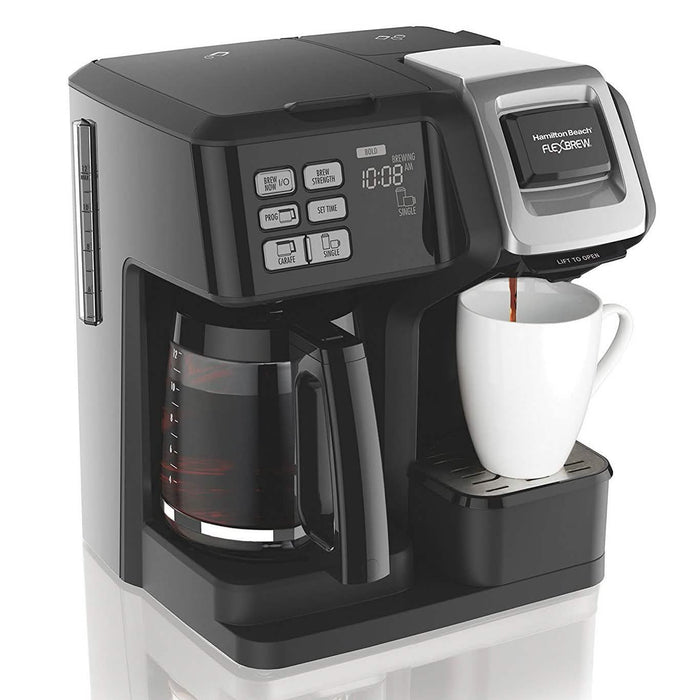 Hamilton Beach 49976 FlexBrew 2-Way Brewer Programmable Coffee Maker by DailySale