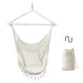 Hammock Chair Swing Seat with Detachable Metal Support Bar and 2 Seat Cushions by DailySale