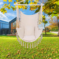 Hammock Chair Swing Seat with Detachable Metal Support Bar and 2 Seat Cushions by DailySale