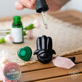 Hamsa Hand of Safe Travels: Aromatherapy Crystal Car Kit by Conscious Items