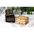 Hand Crank Vintage Wood Carved Sunshine Musical Box by DailySale