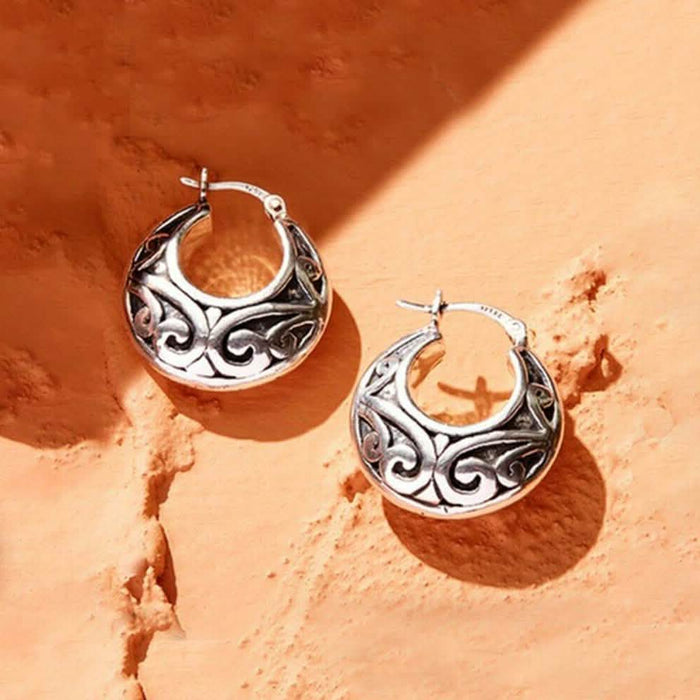 Handcrafted Sterling Silver Hoop Earrings by Verona by DailySale