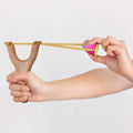 Handcrafted Wood Slingshot With Soft Felt Balls by DailySale