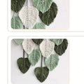 Handwoven Cotton Rope Leaf Tapestry by DailySale