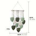 Handwoven Cotton Rope Leaf Tapestry by DailySale
