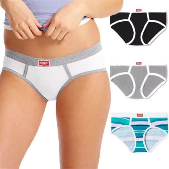 Hanes Womens ComfortSoft Vintage Cotton Stretch Hipsters by DailySale