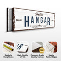 Hangar Sign by Tailored Canvases