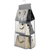 Hanging HandBag Organizer with 6 Pockets Closet Purse Storage