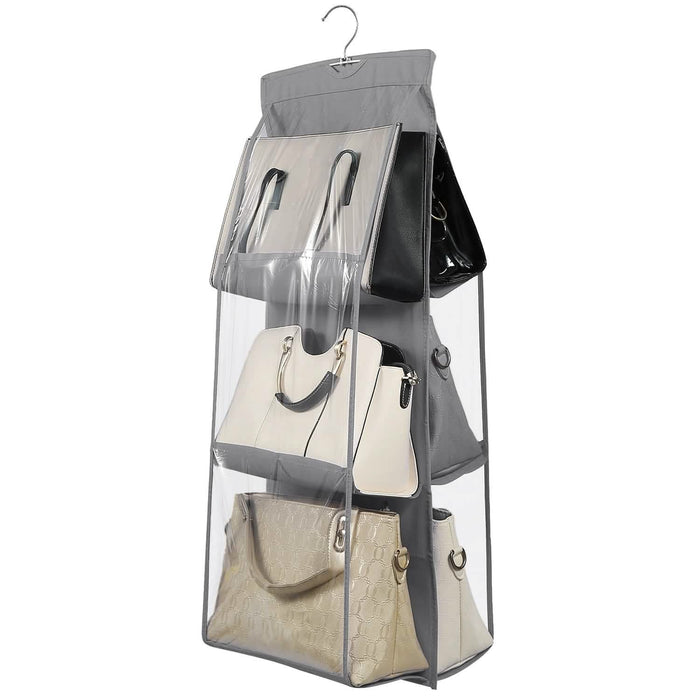 Hanging HandBag Organizer with 6 Pockets Closet Purse Storage by DailySale