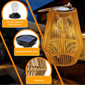 Hanging Solar Woven Lantern Solar Lamp Lights Decoration by DailySale
