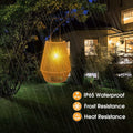 Hanging Solar Woven Lantern Solar Lamp Lights Decoration by DailySale