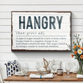 Hangry Kitchen Sign II by Tailored Canvases