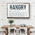 Hangry Kitchen Sign II by Tailored Canvases