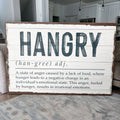 Hangry Kitchen Sign II by Tailored Canvases