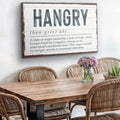Hangry Kitchen Sign II by Tailored Canvases