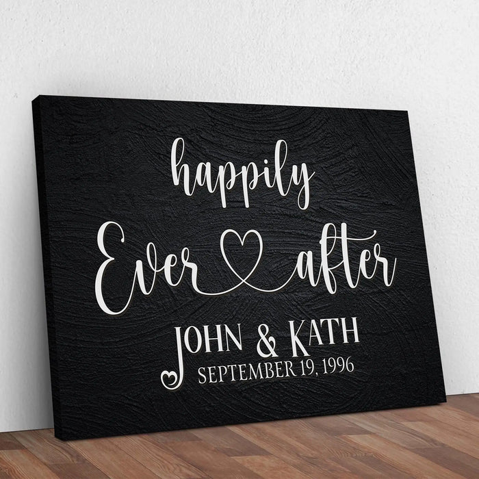 Happily Ever After Couple Sign VII by Tailored Canvases