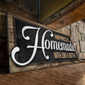 Happiness Is Homemade With Love And Butter Sign II by Tailored Canvases