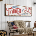 Happy 4th of July Personalized Sign by Tailored Canvases