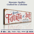 Happy 4th of July Personalized Sign by Tailored Canvases