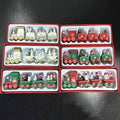 Happy Trees Wooden Christmas Train with Snowman by DailySale