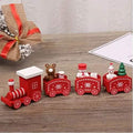Happy Trees Wooden Christmas Train with Snowman by DailySale