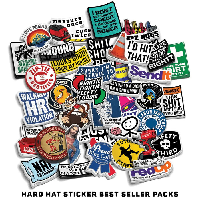 Hard Hat Sticker Best Sellers 24 Pack by Armed American Supply