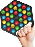 Hard Shell Pop it Fidget Toy Board with Carrying Handle for Adults & Kids by DailySale