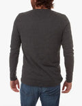 Harper Long Sleeve Henley - Charcoal by Boutique 23