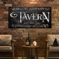 Haunted Graveyard Tavern Halloween Sign III by Tailored Canvases