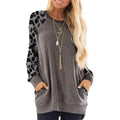 Haute Edition Women's Ultra Soft Long Sleeve Pullover Sweatshirt Leopard Design by DailySale