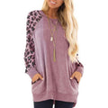 Haute Edition Women's Ultra Soft Long Sleeve Pullover Sweatshirt Leopard Design by DailySale