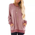 Haute Edition Women's Ultra Soft Long Sleeve Pullover Sweatshirt by DailySale