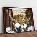 Have A Seat Sweet Cheeks Bathroom Sign by Tailored Canvases