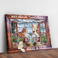 Have A Seat Sweet Cheeks Bathroom Sign II by Tailored Canvases