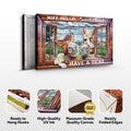 Have A Seat Sweet Cheeks Bathroom Sign II by Tailored Canvases