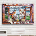 Have A Seat Sweet Cheeks Bathroom Sign II by Tailored Canvases