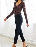 Haven High Rise Slim Straight Jeans - Black by Boutique 23