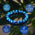 Hawk’s Focus – Royal Blue Tiger’s Eye Bracelet by Conscious Items