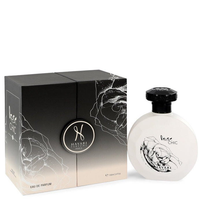 Hayari Rose Chic by Hayari Eau De Parfum Spray (Unisex) 3.4 oz for Women by Avera Group