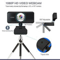 HD 1080P Desktop PC Video Calling Webcam with Microphone by DailySale