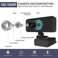 HD 1080P Desktop PC Video Calling Webcam with Microphone by DailySale