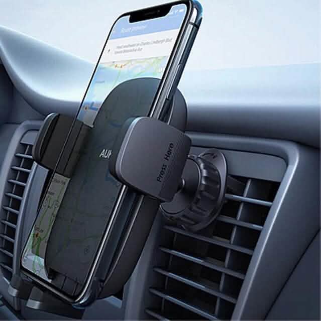 HD-C58 Car Phone Holder with Stronger Vent Clip Hands, Aura Black by DailySale