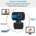 HD Webcam USB PC with Microphone Rotatable Clip by DailySale