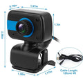 HD Webcam USB PC with Microphone Rotatable Clip by DailySale