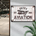 He Always Knew He Wanted To Fly Aviation Sign by Tailored Canvases