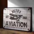 He Always Knew He Wanted To Fly Aviation Sign by Tailored Canvases