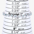 Heart Blue Aquamarine & Diamond Prong Silver Box Clasp Tennis Bracelet by Fine Color Jewels