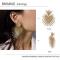 Heart Dangle Earrings Studs Gold Star Statement Earrings by DailySale